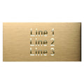 Large Brass Engraving Plate - 3.25in x 6.25in