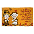 Fall Give Thanks Flag - 3ft x 5ft Printed Polyester