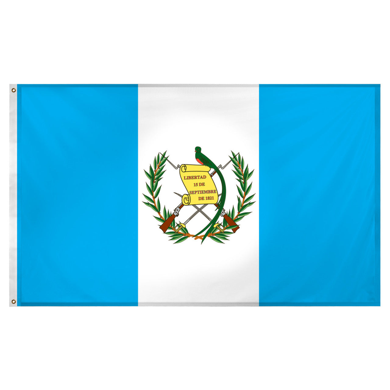 Guatemala flag 3ft x 5ft Super Knit Polyester