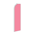 Pink feather flag on a white background