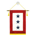 Blue star service banner with three stars