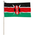 Kenyan flag on a white background