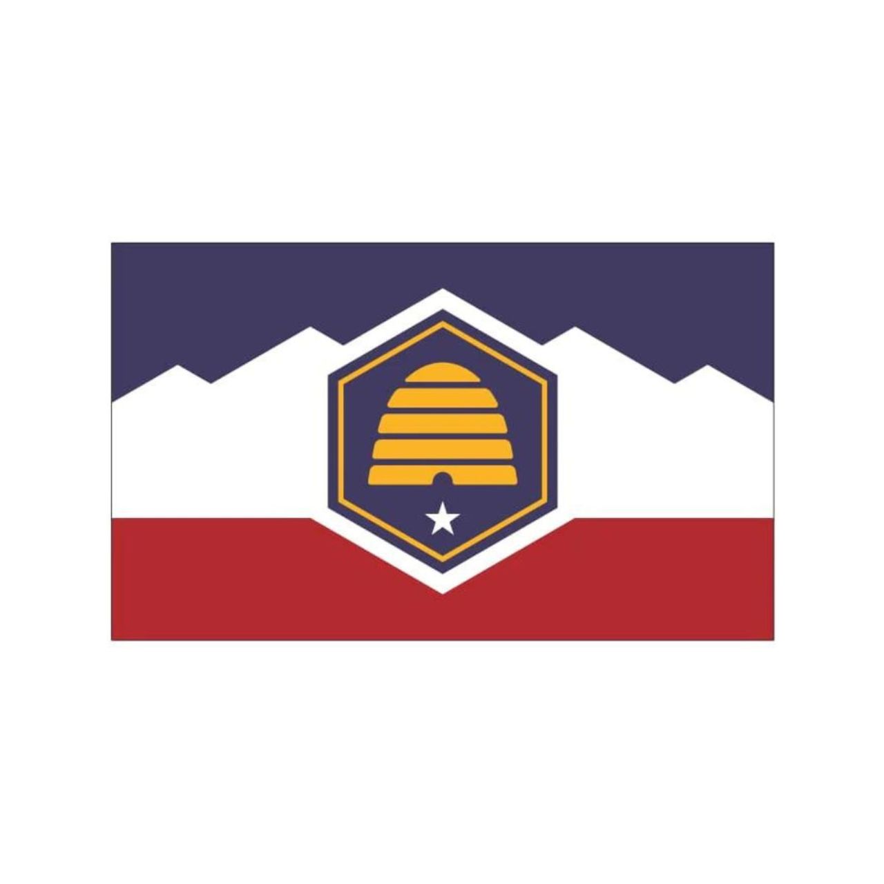 Super Tough New Utah 3ft x 5ft Nylon Indoor State Flag
