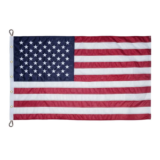 American flag with red, white, and blue colors on a white background
