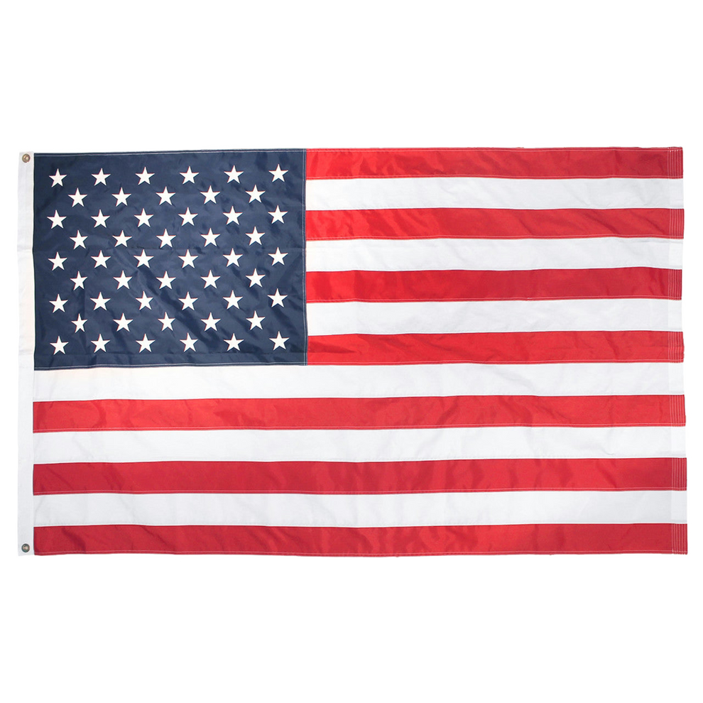 American flag with red, white, and blue colors on a white background