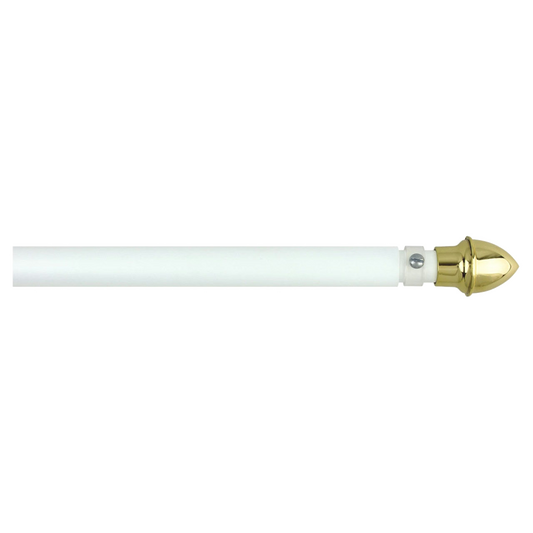 Super Tough 6ft Fiberglass One Pice Residential Pole - White Finish