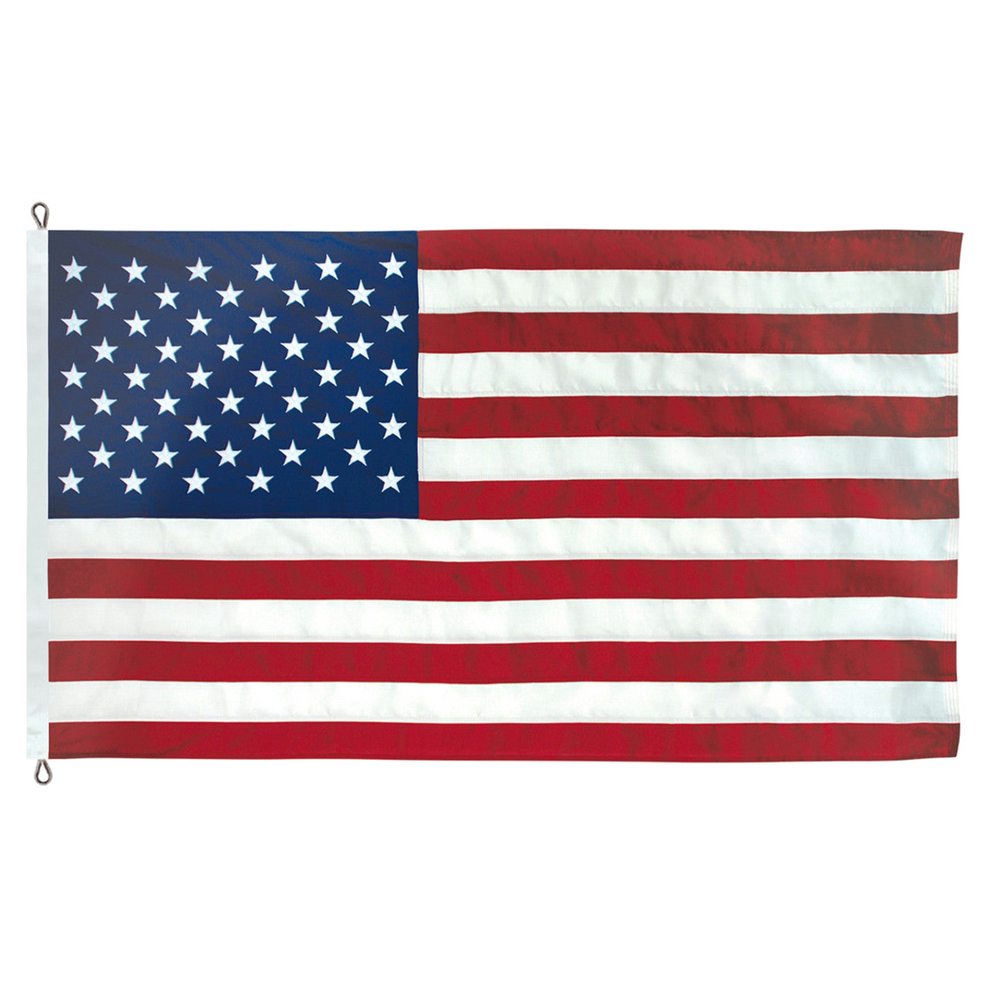 American flag with red, white, and blue colors on a white background
