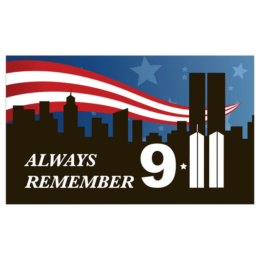 9 11 Remembrance Flag 3ft x 5ft Nylon