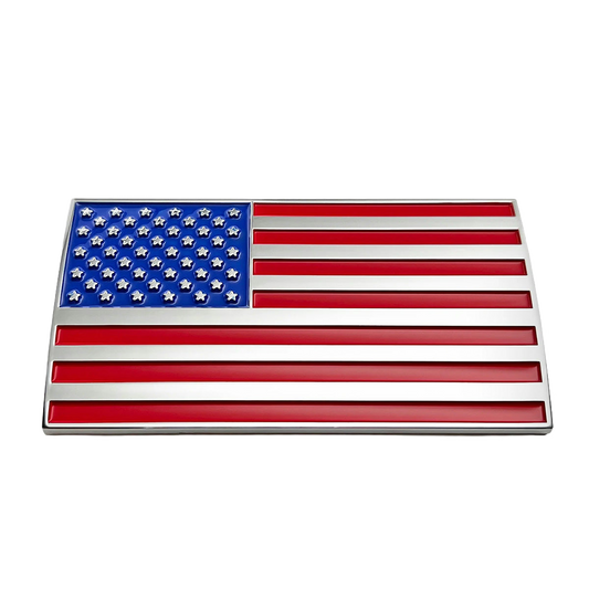 American flag design on a white background
