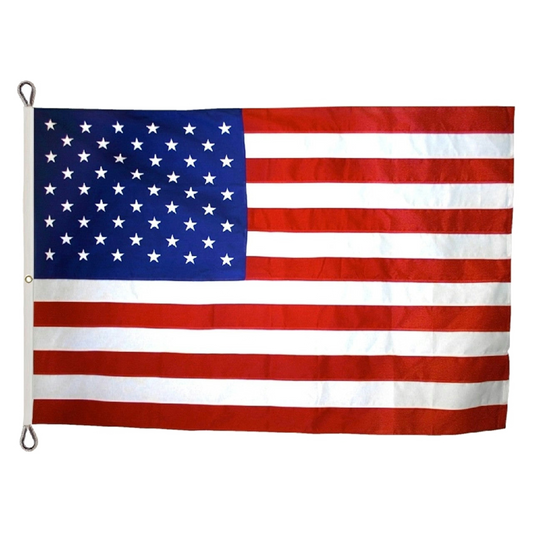 American flag with red, white, and blue colors on a white background