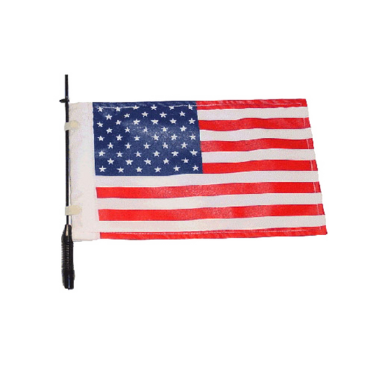 American flag for an antenna on a white background