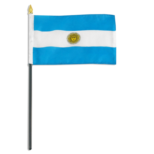 Flag of Argentina on a white background