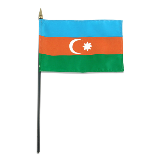 Azerbaijan flag 4 x 6 inch