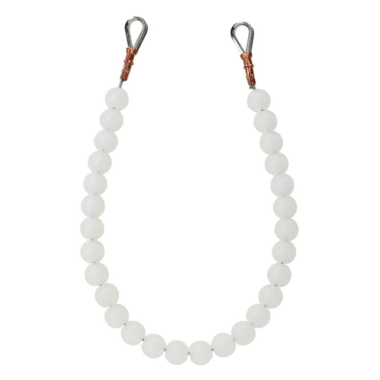 White beaded retainer ring