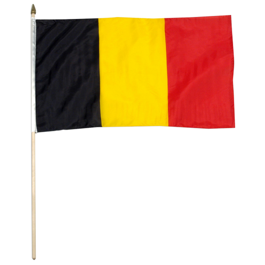 Flag of Belgium on a white background