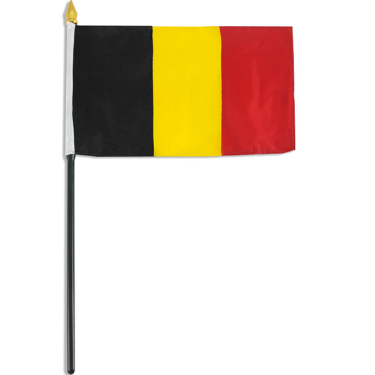 Flag of Belgium on a white background
