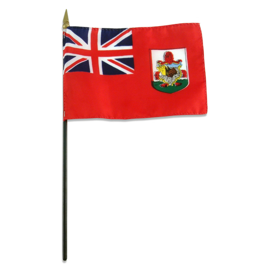 Flag of Bermuda with Union Jack on a white background