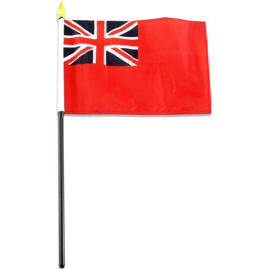 British red ensign flag with red canvas and Union Jack