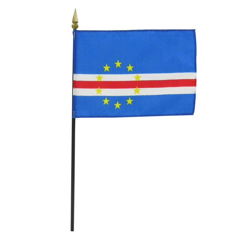 Flag of Cape Verde on a white background