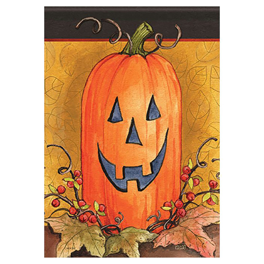 Carson Halloween Banner Flag - Pumpkin Face - 28in x 40in