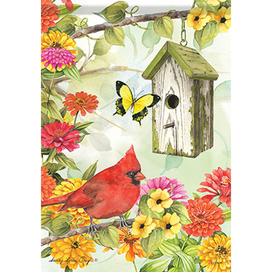 Carson Summer Banner Flag - Cardinal Birdsong - 28in x 40in