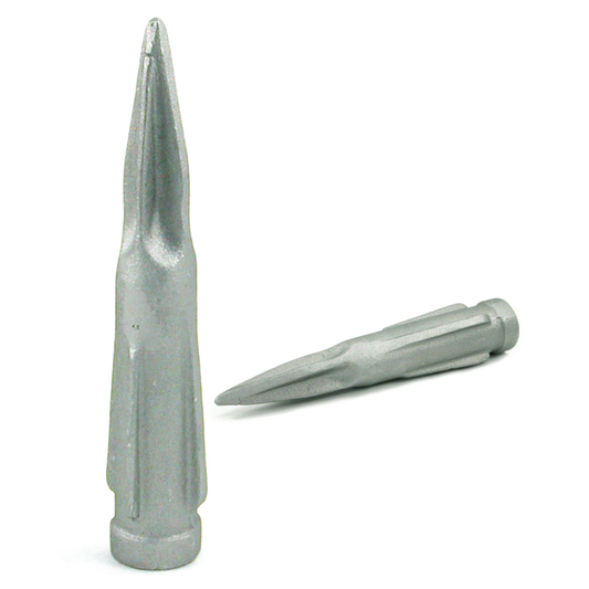 Silver cast aluminum flagpole socket set