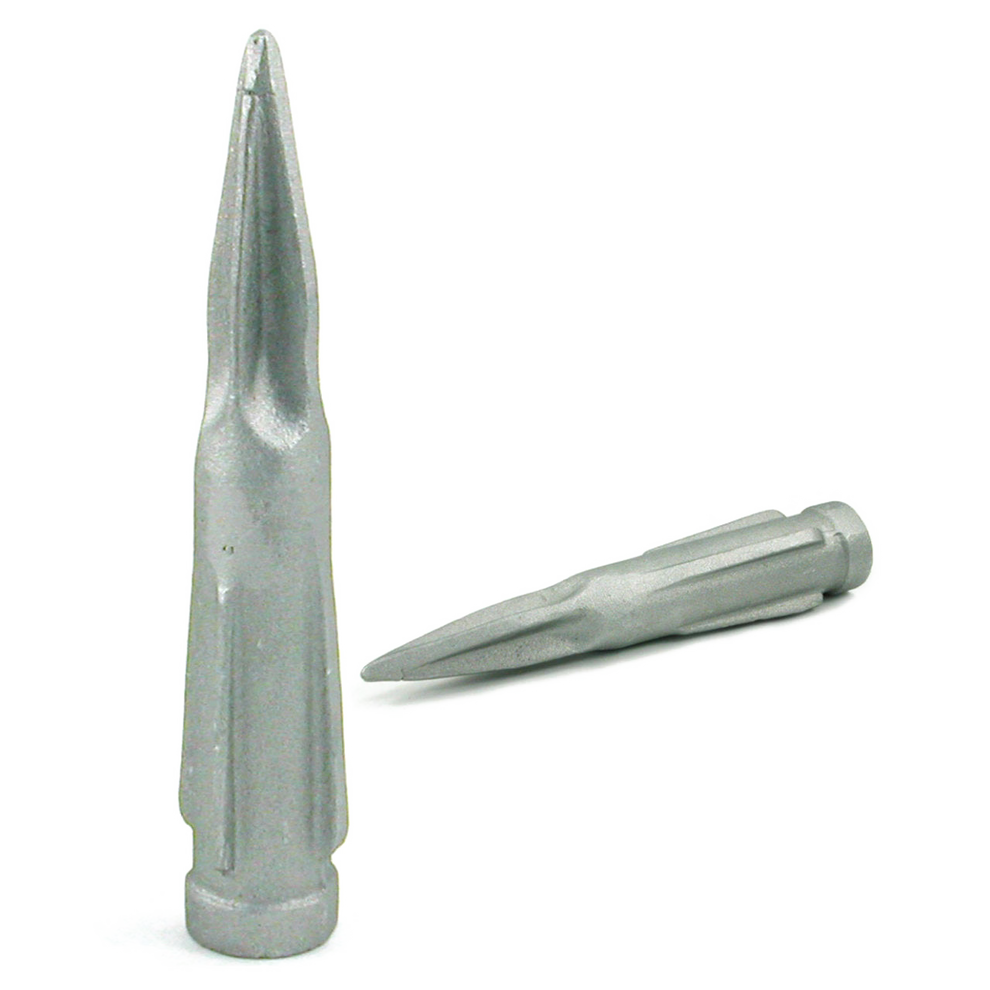 Silver cast aluminum flagpole socket set