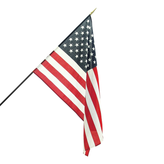 American flag on a white background