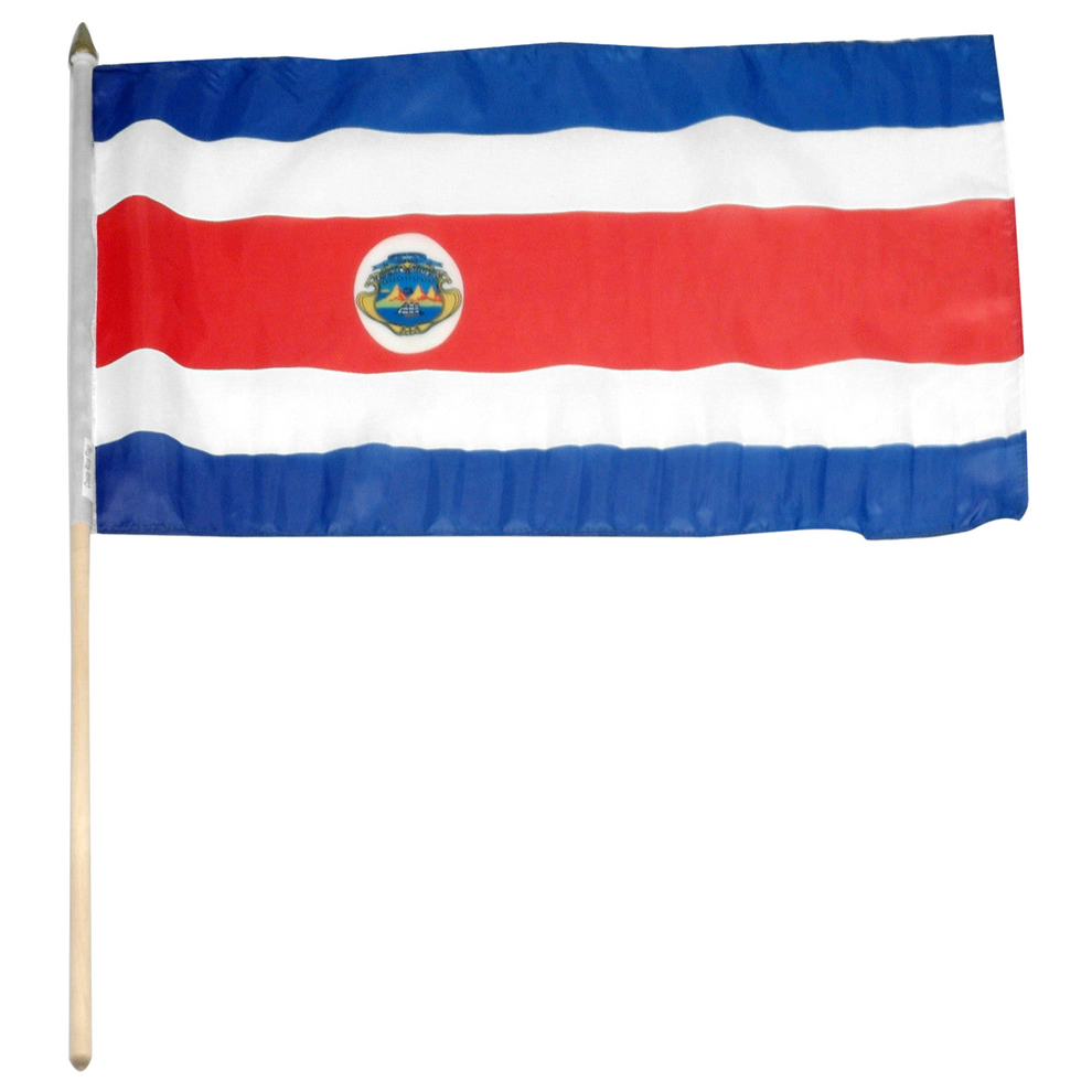 Flag of Costa Rica on a white background