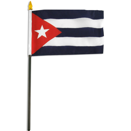 Cuban flag on a white background