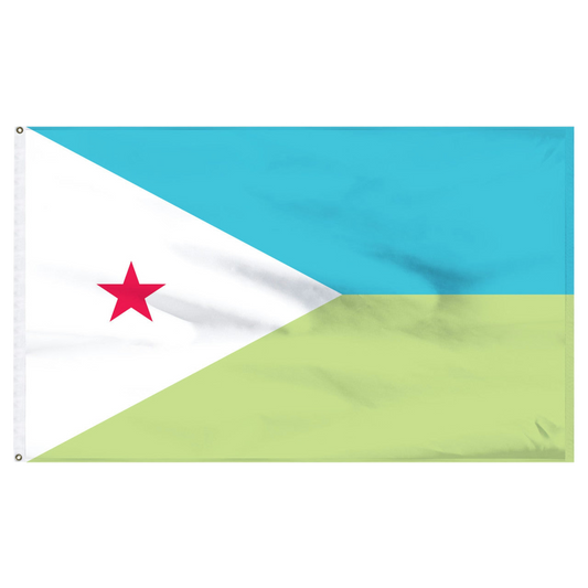 Djibouti 5' x 8' Nylon Flag