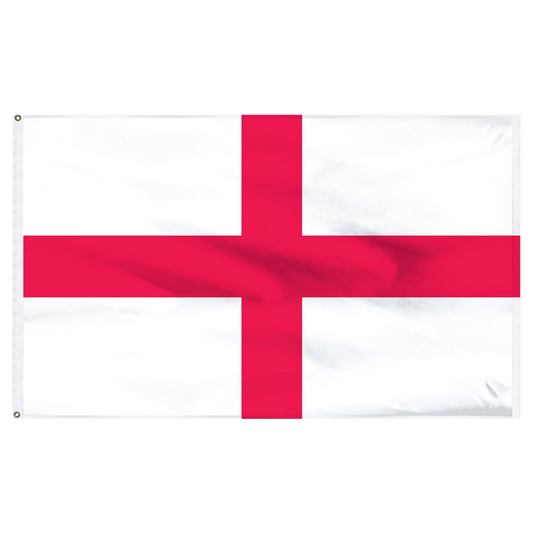 Flag of England with a red cross on a white background