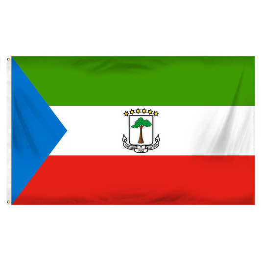 Equatorial Guinea Flag 3ft x 5ft Printed Polyester
