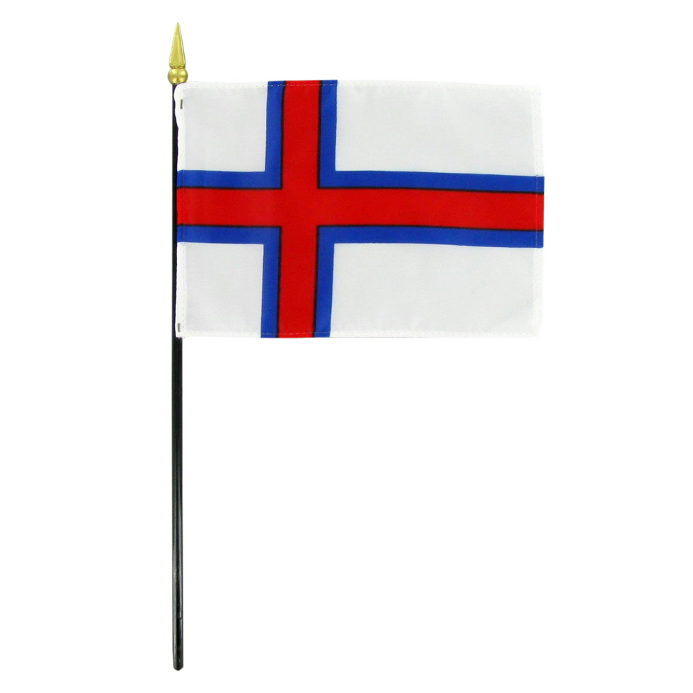 Flag of the Faroe Islands on a white background