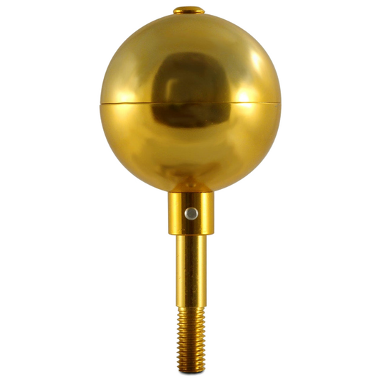 Gold ball flagpole finial