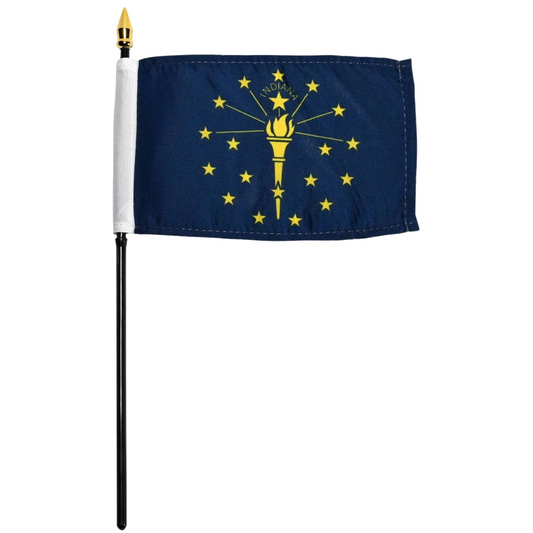 Indiana flag 4 x 6 inch