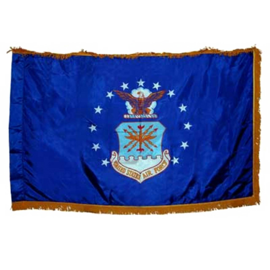 Indoor Air Force Flag 3x5 Nylon w/Fringe