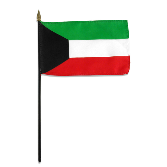 Kuwait flag on a white background