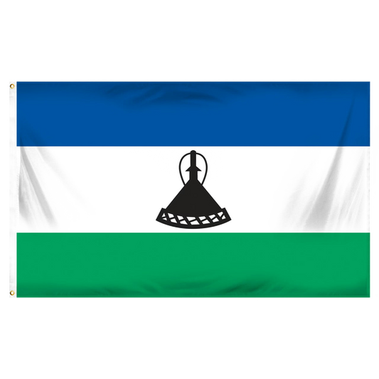 Lesotho Flag 3ft x 5ft Printed Polyester