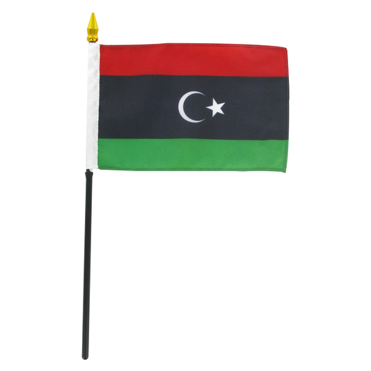 Flag of Libya on a white background