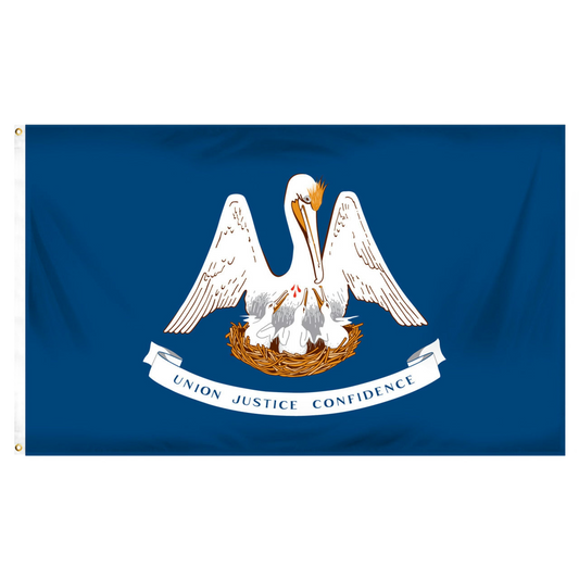 Louisiana 4ft x 6ft Spun Heavy Duty Polyester Flag