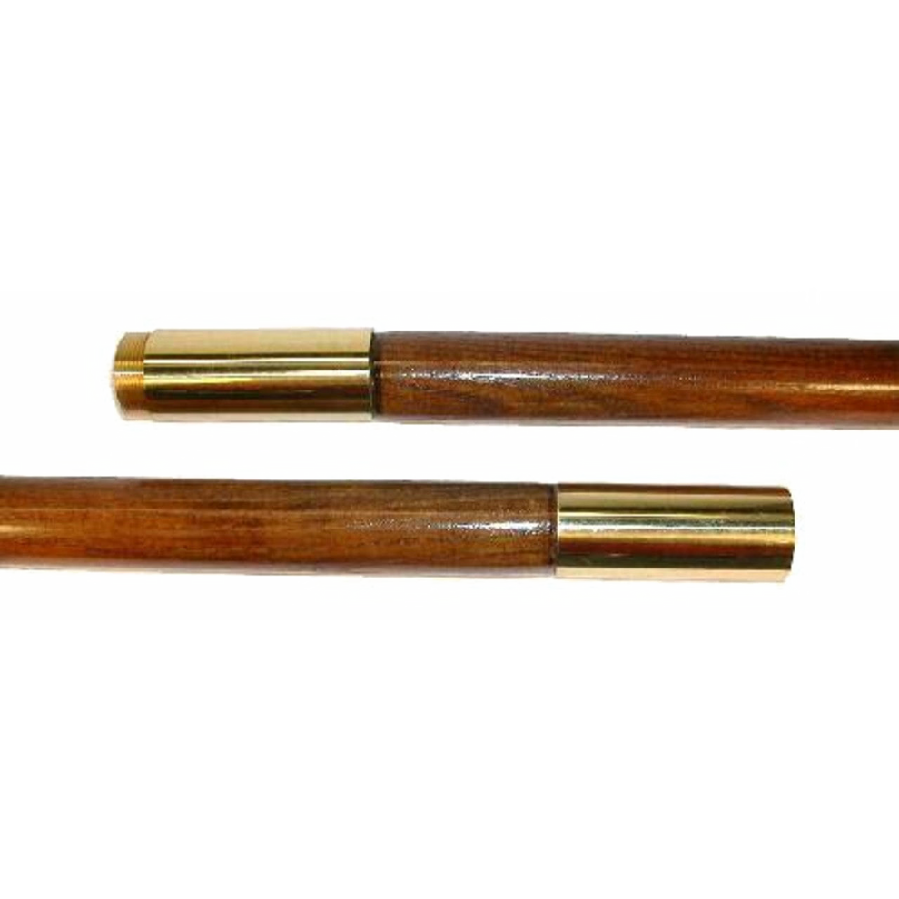 Two sections of an indoor flagpole