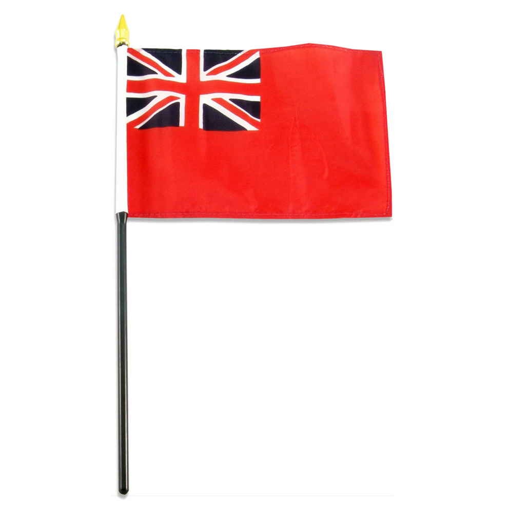 British red ensign flag with red canvas and Union Jack