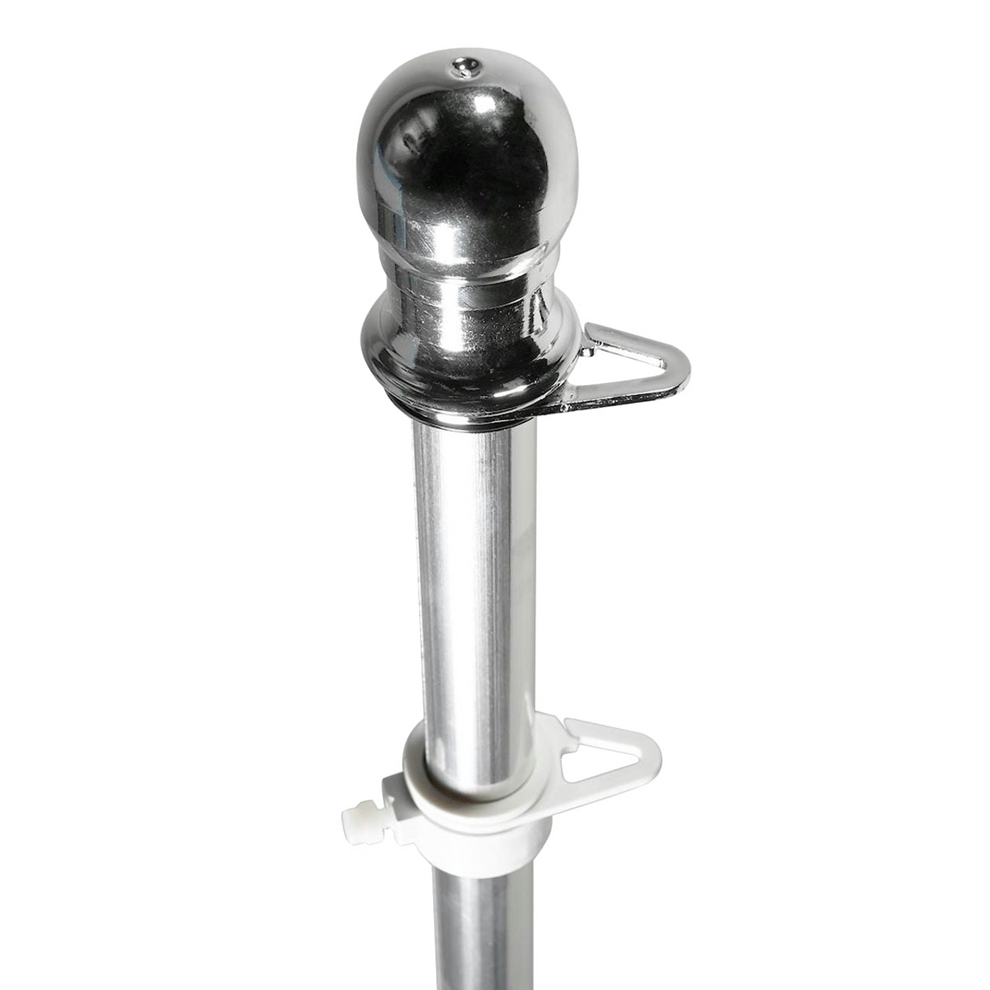 Flagpole finial on a white background