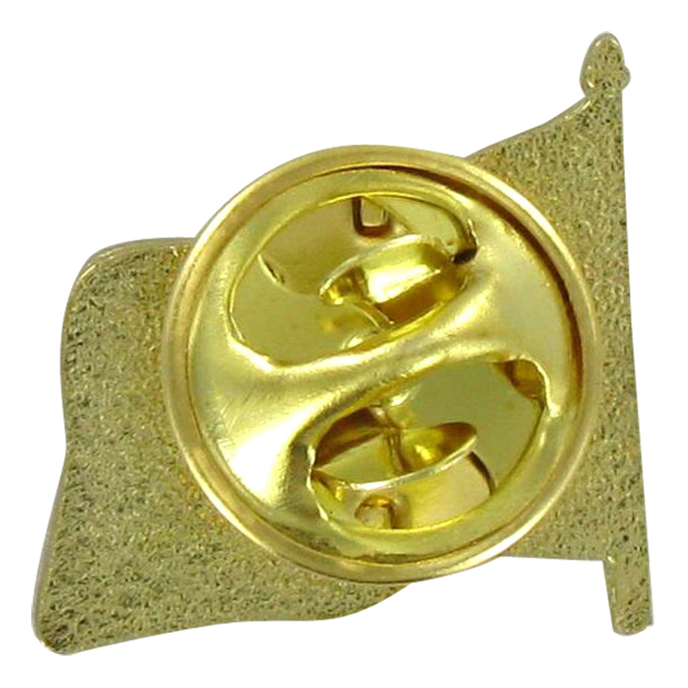 Back of a flag shaped pin