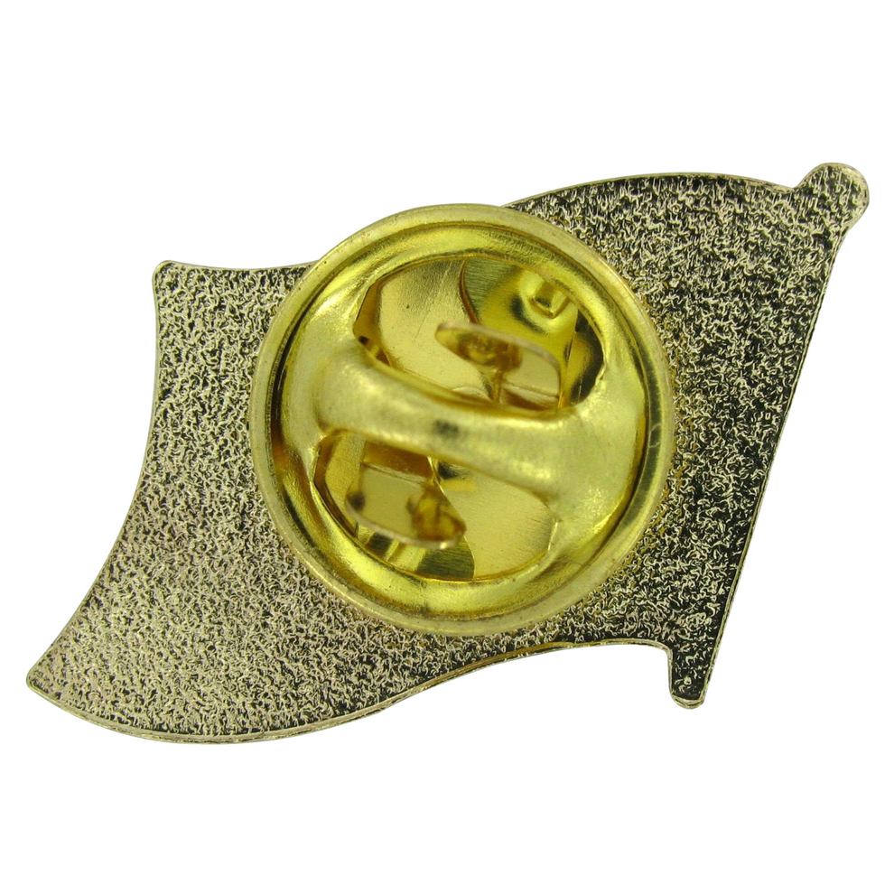 Back of a lapel flag pin