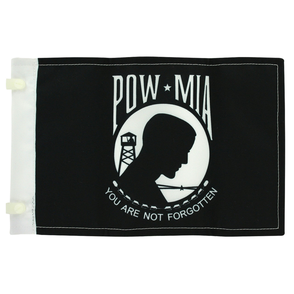 Antenna black POW MIA flag