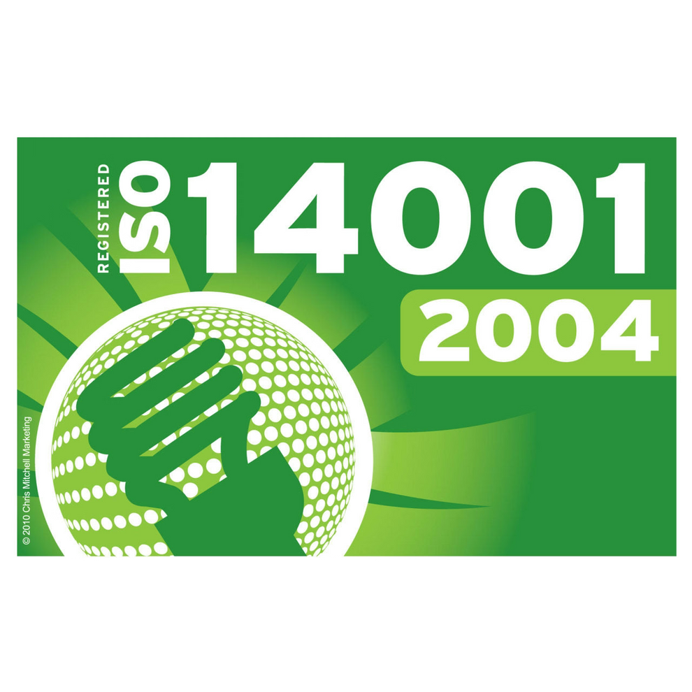 ISO 14001 2004 registered flag