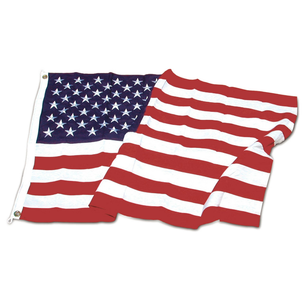 American flag on a white background