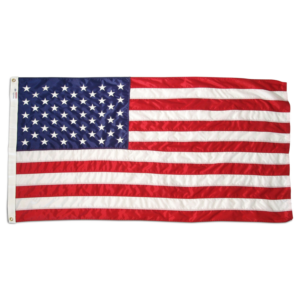 American flag on a white background